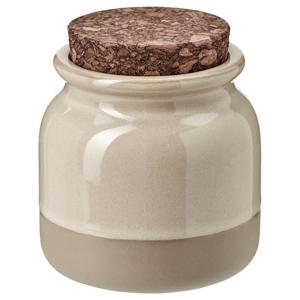 브루그드하이 식품보관용기 도자기 베이지 0.3L