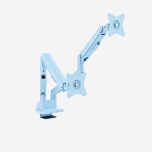 PSW1D 웨이브 듀얼 모니터 암 스탠드 데스크테리어