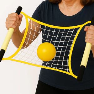 신체 교구 놀이 활동 그물 공 던지기