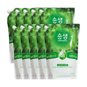 순샘 베이킹소다X피톤치드향 주방세제 리필 1.2L x 10개