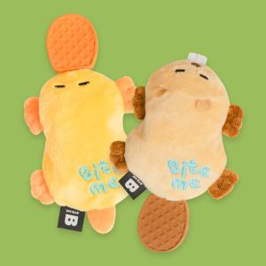 납작이 라텍스 장난감 (삑삑) - 비버/오리너구리