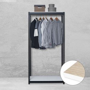 시스템행거 무볼트 철제선반 조립식앵글 드레스룸 2단1행거 양면코팅
