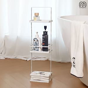 세이드 틈새 미니 스탠드 선반 3단 철제 코너 정리선반 다용도 좁은 욕실 베란다 수납장