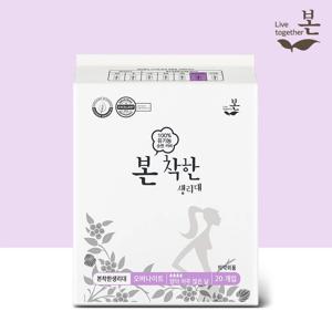착한 유기농 생리대 오버나이트 20P, 1팩