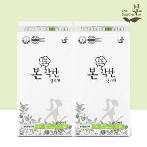 착한 유기농 생리대 대형 28P, 2팩
