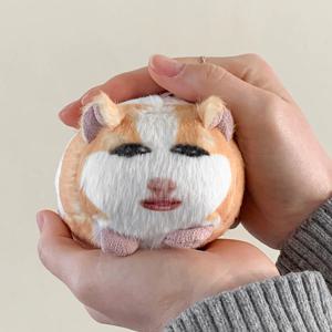 웃긴 동물 햄스터 인간 기니피그 인형 키링 열쇠고리