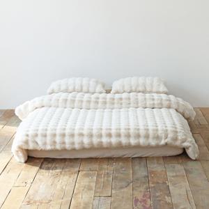 국내제작 몽글몽글 클라우드 30mm 장모 밍크 라셀 극세사 따뜻한 겨울 차렵이불