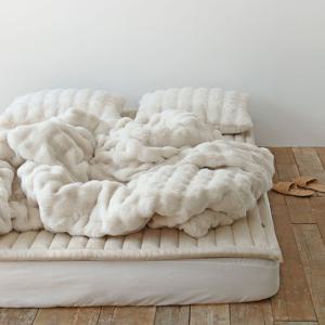 국내제작 몽글몽글 클라우드 30mm 장모 밍크 라셀 극세사 따뜻한 겨울 차렵이불 세트