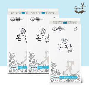 착한 유기농 생리대 중형 30P, 3팩
