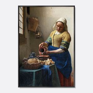 명화 작품 미술 그림 포스터 유럽 인테리어 액자 요하네스 페르메이르 우유를 따르는 여인
