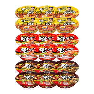 팔도 왕뚜껑 라볶이 130g x6개+왕뚜껑 110g x6+짬뽕왕뚜껑 110g x6