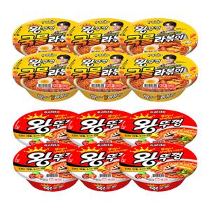 팔도 왕뚜껑 라볶이 130g x6개+왕뚜껑 110g x6개