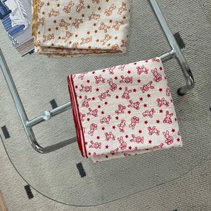 토끼별 이중거즈 무릎 쇼파 담요