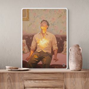 접이식 침대테이블 자취 액자 베드트레이 소형 독서 테이블 위대한개츠비1 대(48x72)