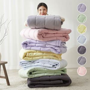 먼지없는 사계절 두툼한 침대 매트리스 고정밴드 누빔 도톰 1인용 2인용 패드 SS Q K