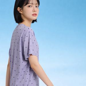 6C23 여성용 냉감 아이스 여름 파자마 반팔 실내복