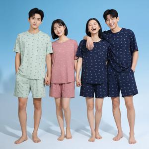 남성 여성 냉감 아이스 여름 파자마 반팔 실내복