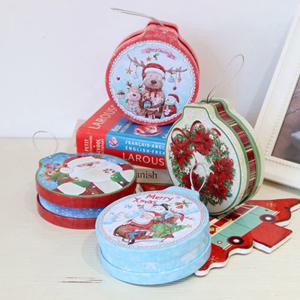 크리스마스 앤틱 틴케이스 오너먼트 1개 (4type)