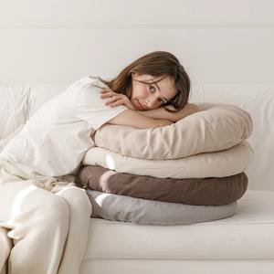 원형 대형방석 60X60 좌식 두꺼운 큰 솜포함 푹신한 바닥 쿠션