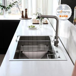 프리미엄 리폼싱크볼 레비오 LEVIO 850 허니콤 엠보 코팅 사각싱크볼