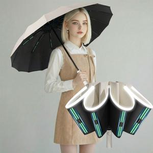 거꾸로 3단 자동 우산 접이식 양우산