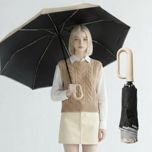 카라비너 거꾸로 3단 자동 접이식 양우산 우산 양산