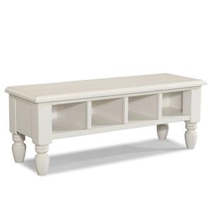 엔틱수입가구 빈티지화이트 수납형 베드벤치 424-824