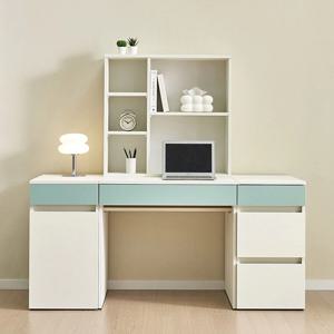 학생책상 누리 800 1인용 트윈책장책상세트