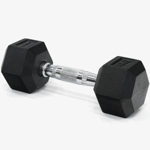 고무육각 덤벨 아령 4kg 1개 클럽 고무아령 웨이트