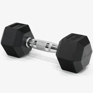 고무육각 덤벨 아령 6kg 1개 클럽 고무아령 웨이트