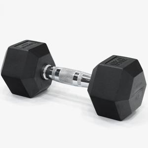 고무육각 덤벨 아령 9kg 1개 클럽 고무아령 웨이트