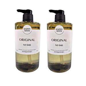 해피바스 오리지널 바디워시 910gx2개 대용량 순한 향 데일리 가족용 샤워젤
