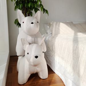 프렌치불독 강아지 동물 스툴 키즈 거실 카페 인테리어 풋스툴 의자