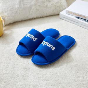 선데이 피크닉 자수 슬리퍼 네이비