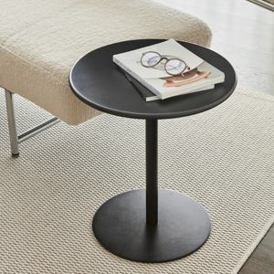 재크 400 라운드 사이드 테이블 쇼파 침대 이동식 간이 테이블 (블랙)