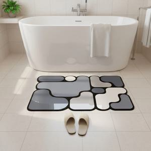 빨아쓰는 깨지지 않는 두꺼운 아트 퍼즐 규조토 발매트