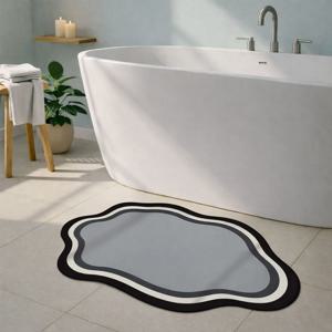 빨아쓰는 깨지지 않는 두꺼운 라운드 뭉실이 규조토 발매트