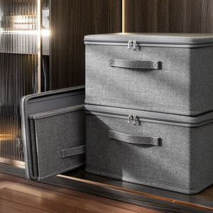 고급 다용도 접이식 큐브 패브릭 리빙박스