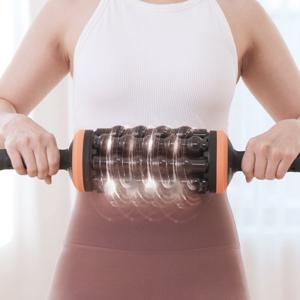 스트레칭 뱃살 다리 허벅지 종아리 팔 허리 지압 마사지기 요가롤 안마기 YG-0209OR