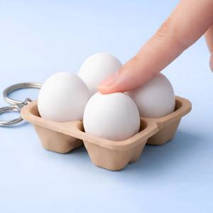 계란 클리커 키링 클릭 키보드 자동차 가방 인형 키홀더 피젯토이 차키 행운