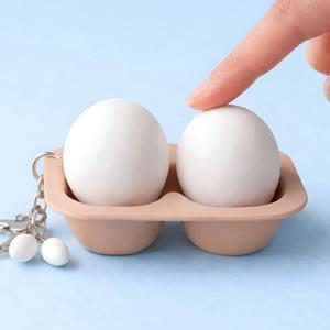 2구 계란 클리커 키링 키보드 자동차 가방 인형 키홀더 피젯토이 차키 행운 선물