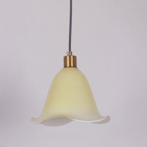 바닐라 레일형 팬던트조명 3color 파스텔톤 주름유리 식탁등