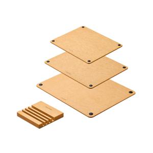 논슬립 우드 압축도마 4P 세트