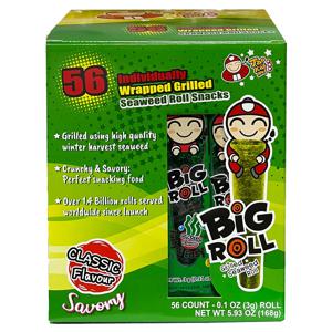 타오케노이 빅롤 그릴드 씨위드롤 168g(3gx56입) 1박스 태국 방콕 김과자