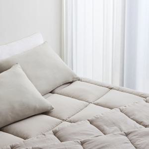 한샘 사계절 먼지없는 경량 토퍼겸패드 Q (웜그레이) 매트리스 침대 두꺼운 푹신한 토퍼