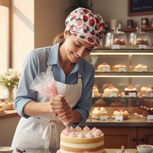 패턴 주방위생모 급식 영양사 식당모자 망사