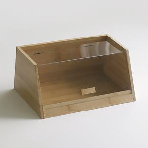 우드 브레드박스 카페 빵 디저트 보관함 다용도 투명커버 수납함