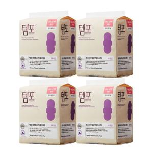 템포 생리대 유기농 대형 14매 X 4팩