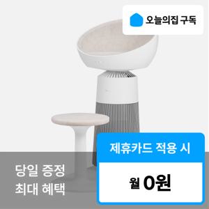 [오늘의집 구독](LG) '최대혜택' 오브제컬렉션 에어로캣타워 공기청정기 AS065C