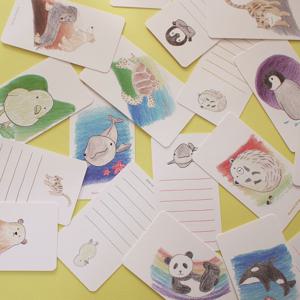 허쉬드브라운 뽀작뽀작 미니카드 세트 (10장입)